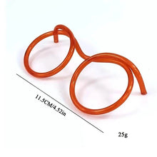 Load image into Gallery viewer, 3-Pack: Creative Fun Glasses Straw Crazy Funny Art Straw
