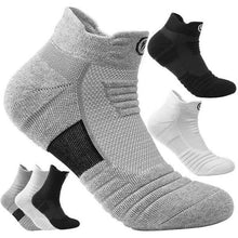 Load image into Gallery viewer, 3-Pair: Men's Thick Towel Bottom Breathable Sweat-absorbent Outdoor Sports Running Socks Elite Basketball Sports Socks
