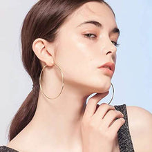 Load image into Gallery viewer, 3-Pairs: Big Hoop Earrings
