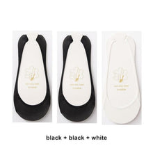 Load image into Gallery viewer, 3 Pairs Invisible Boat Socks Women Summer Silicone Non-Slip Socks for High Invisible Heels Ice Silk Socks for Women
