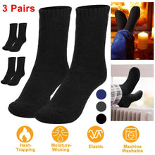 Load image into Gallery viewer, 3-Pairs: Men Warm Wool Socks
