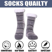 Load image into Gallery viewer, 3-Pairs: Men's Assorted Soft Fluffy Sherpa Slipper Socks
