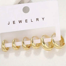 Load image into Gallery viewer, 3-Pairs: Stylish and Simple Copper Earrings

