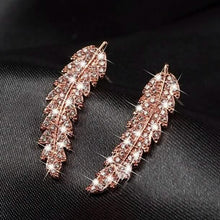 Load image into Gallery viewer, 3-Pairs: Zircon Gold and Silver Leaf Stud Earrings
