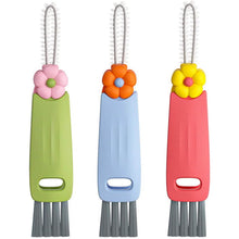 Load image into Gallery viewer, 3-Piece: 3-in-1 Petal Cup Lid Cleaning Brush
