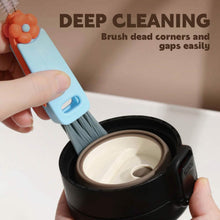 Load image into Gallery viewer, 3-Piece: 3-in-1 Petal Cup Lid Cleaning Brush
