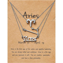 Load image into Gallery viewer, 3-Piece: Constellation Zodiac Layer Necklaces

