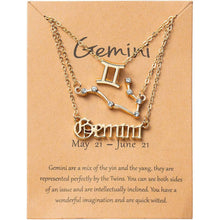 Load image into Gallery viewer, 3-Piece: Constellation Zodiac Layer Necklaces
