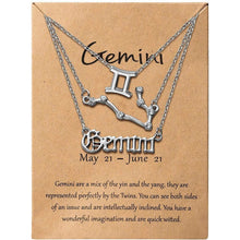 Load image into Gallery viewer, 3-Piece: Constellation Zodiac Layer Necklaces
