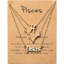 Load image into Gallery viewer, 3-Piece: Constellation Zodiac Layer Necklaces
