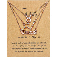 Load image into Gallery viewer, 3-Piece: Constellation Zodiac Layer Necklaces
