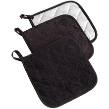 Load image into Gallery viewer, 3-Piece: DII Basic Terry Collection Quilted 100% Cotton Potholder
