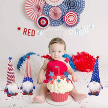Load image into Gallery viewer, 3-Piece Set: Patriotic Gnome Plush Standing Statues
