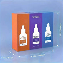 Load image into Gallery viewer, 3-Piece Set: Séfralls Hyaluronic Acid VC Retinol Essence with Vitamin-C And Hyaluronic Acid Serum
