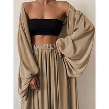 Load image into Gallery viewer, 3-Piece Set: Women's Boho Solid Color Plus Size
