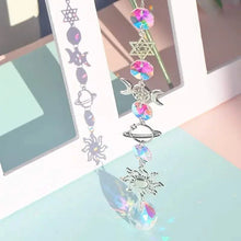 Load image into Gallery viewer, 3-Pieces: Crystal Wind Chime Pendant Catcher Diamond Prisms

