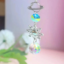 Load image into Gallery viewer, 3-Pieces: Crystal Wind Chime Pendant Catcher Diamond Prisms

