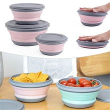 Load image into Gallery viewer, 3-Pieces: Folding Camping Bowl Set
