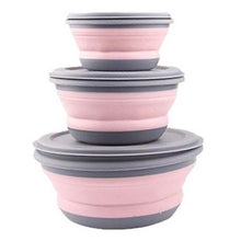 Load image into Gallery viewer, 3-Pieces: Folding Camping Bowl Set

