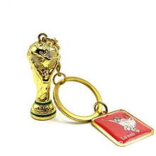 Load image into Gallery viewer, 3-Pieces: Keychain Small Pendant Mascot Emblem 2022 Qatar World Cup

