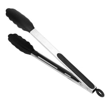 Load image into Gallery viewer, 3-Pieces: Kitchen Tongs Stainless Steel with Silicon
