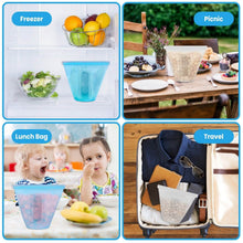 Load image into Gallery viewer, 3-Pieces: Silicone Food Storage Bags Reusable Leakproof Food Container Set with 3 Seals
