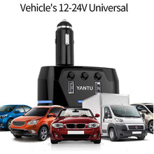 Load image into Gallery viewer, 3 Socket Cigarette Lighter Splitter
