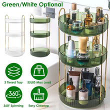 Load image into Gallery viewer, 3-Tier 360¬∞ Spinning Rotating Makeup Organizer
