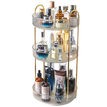 Load image into Gallery viewer, 3-Tier 360¬∞ Spinning Rotating Makeup Organizer
