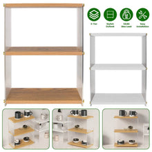 Load image into Gallery viewer, 3-Tier: Acrylic Countertop Organizer Bathroom Wood Counter Storage
