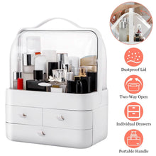 Load image into Gallery viewer, 3-Tier Makeup Organizers Cosmetic Storage Box with Dustproof Waterproof Lid
