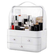 Load image into Gallery viewer, 3-Tier Makeup Organizers Cosmetic Storage Box with Dustproof Waterproof Lid
