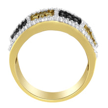 Load image into Gallery viewer, 14KT Yellow Gold Champagne, Yellow and Round Diamond Band Ring (1 1/2 cttw, H-I Color, I1-I2 Clarity)
