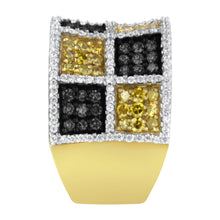 Load image into Gallery viewer, 14KT Yellow Gold Champagne, Yellow and Round Diamond Band Ring (1 1/2 cttw, H-I Color, I1-I2 Clarity)
