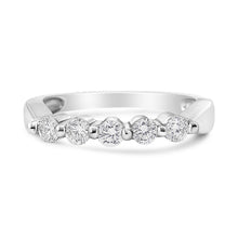 Load image into Gallery viewer, 14K White Gold 1/2 Cttw Round-Cut 5-Stone Diamond Ring (H-I Color, SI1-SI2 Clarity) Size 7
