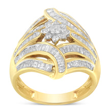 Load image into Gallery viewer, 10K Yellow Gold Diamond Ring (1 Cttw, I-J Color, I2-I3 Clarity) - Size 7
