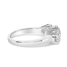 Load image into Gallery viewer, 14K White Gold 2.00 Cttw Lab Grown Diamond 3 Stone Ring Band (F-G Color, VS1-VS2 Clarity) - Ring Size 7
