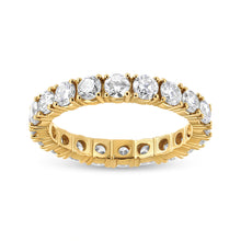 Load image into Gallery viewer, 14K Yellow Gold 2.00 Cttw Shared Prong Set Round Cut Diamond Eternity Band (J-K Color, VS1-VS2 Clarity) - Ring Size 6.75
