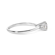Load image into Gallery viewer, 14K White Gold 1/2 Cttw Round Lab Grown Diamond 4 Prong Solitaire Engagement Ring (F-G Color, VS2-SI1 Clarity) - Size 7
