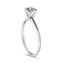 Load image into Gallery viewer, 14K White Gold 1/2 Cttw Round Lab Grown Diamond 4 Prong Solitaire Engagement Ring (F-G Color, VS2-SI1 Clarity) - Size 7
