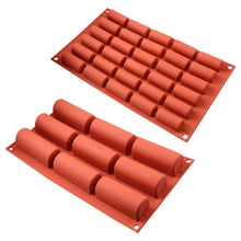 Load image into Gallery viewer, 30 Holes Silicone Cake Mold Chocolate Cake Baking Decorating Tools Desserts Cakes Mould Candy Bakeware Molds Mini Cake Pan Candy Molds Break-Apart Silicone Chocolate Mold
