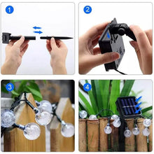 Load image into Gallery viewer, 30 LED Solar String Ball Lights Outdoor Waterproof  Garden Decor
