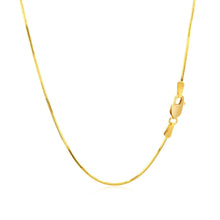 Load image into Gallery viewer, 14k Yellow Gold Octagonal Shiny Snake Chain 0.8mm
