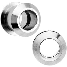 Load image into Gallery viewer, 00G Stainless Steel Screw Fit Tunnel Pair
