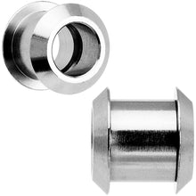 Load image into Gallery viewer, 00G Stainless Steel Screw Fit Tunnel Pair
