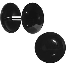 Load image into Gallery viewer, Black Acrylic Dome Cheater Plug Set
