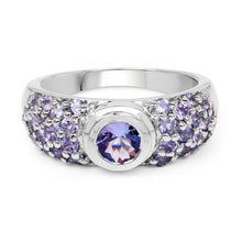Load image into Gallery viewer, 1.45 Carat Genuine Tanzanite .925 Sterling Silver Ring
