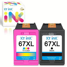 Load image into Gallery viewer, High-Yield Ink Cartridge 67XL for HP DeskJet and Envy Printers
