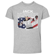 Load image into Gallery viewer, Jack Hughes New Jersey American Flag WHT
