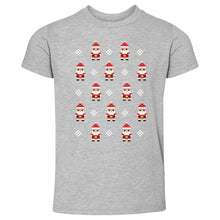 Load image into Gallery viewer, Christmas 8-bit Santas WHT
